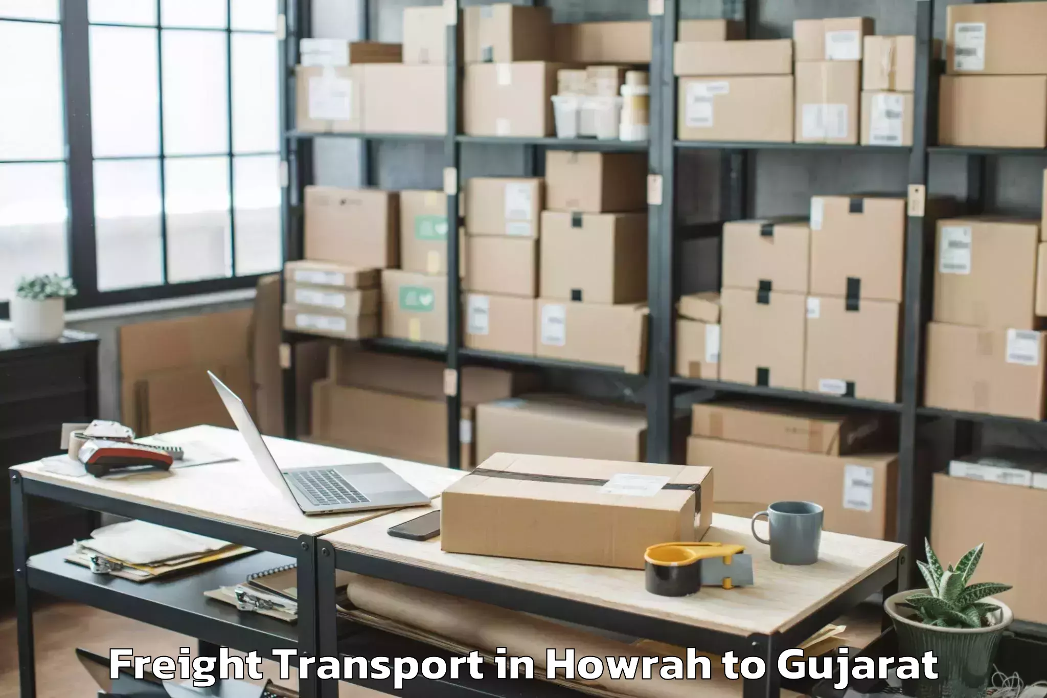 Reliable Howrah to Bantva Freight Transport